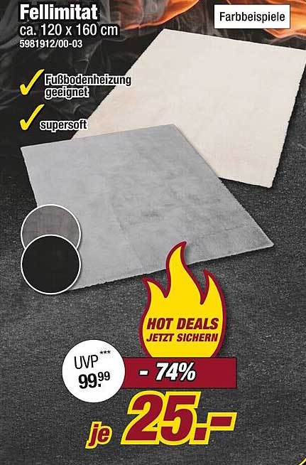 Fellimitat ca. 120 x 160 cm - TOP Preis-Leistungs-Verhältnis!