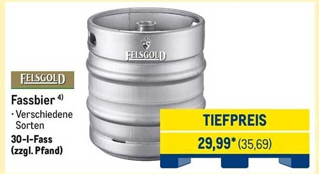 FELSGOLD Fassbier 30-l-Fass - Verschiedene Sorten