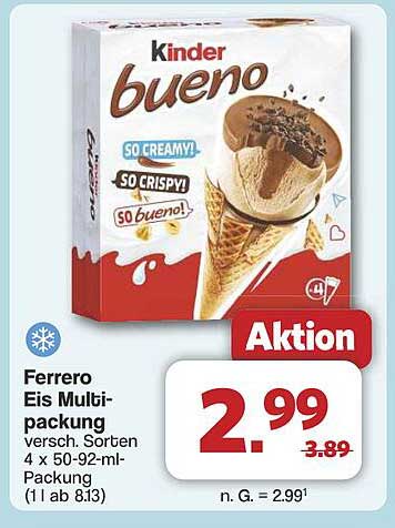 Ferrero Eis Multi-Packung - Kinder Bueno