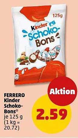 FERRERO Kinder Schoko-Bons* je 125 g