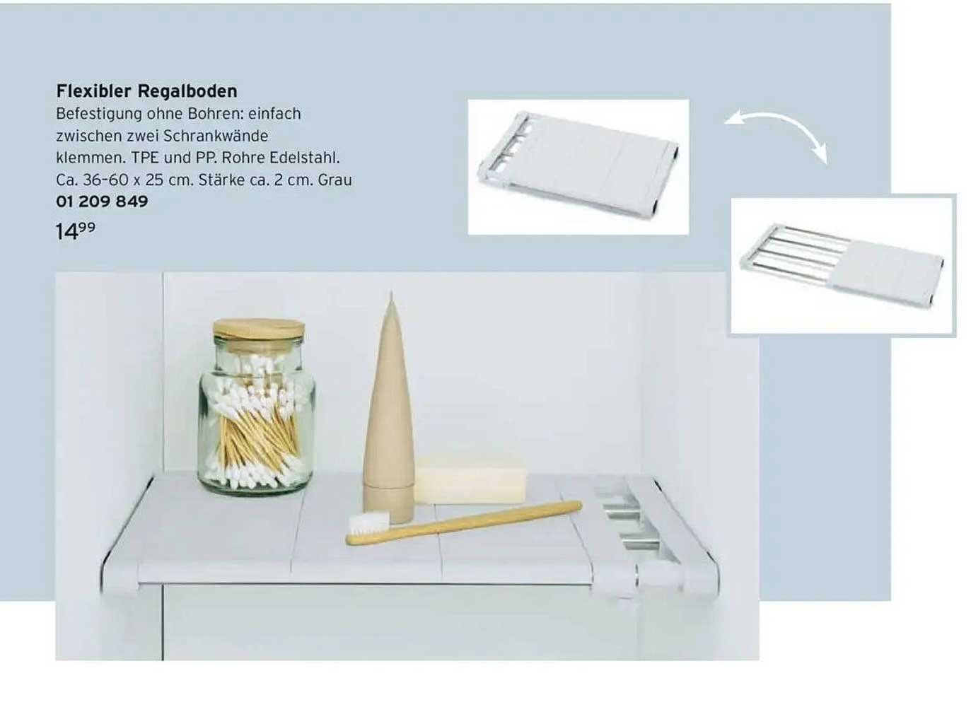 Flexibler Regalboden