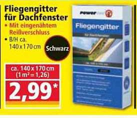 Fliegengitter für Dachfenster - Schwarz