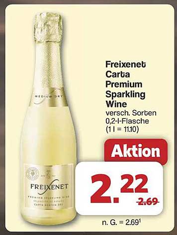 Freixenet Carta Premium Sparkling Wine 0,2-l-Flasche