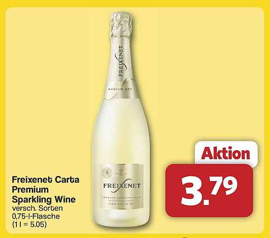 Freixenet Carta Premium Sparkling Wine 0,75-l-Flasche – Angebot für 3,79 €