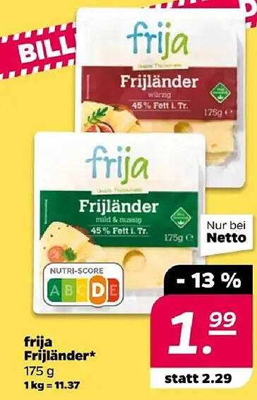 Frija Frijländer 175 g - Abgeschmeckter Käsegenuss