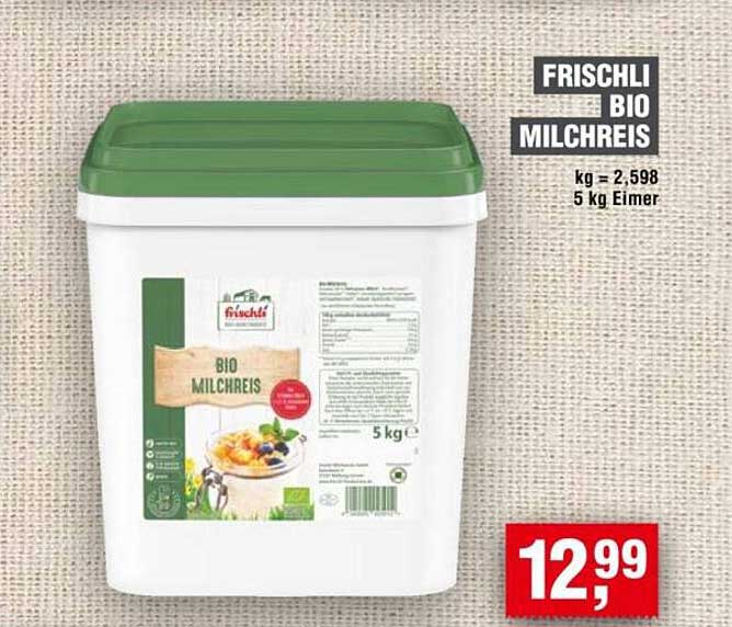 Frischli Bio Milchreis 5 kg