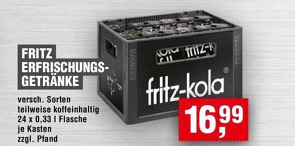 Fritz Erfrischungs-Getränke 24 x 0,33 l Kasten