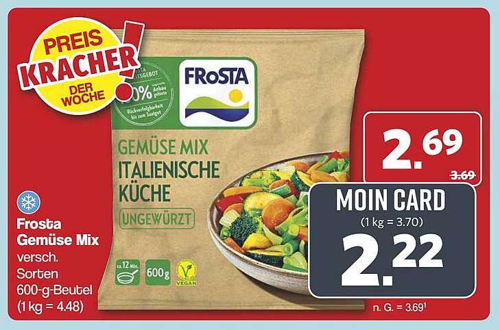 Frosta Gemüse Mix – Italienische Küche, 600-g-Beutel