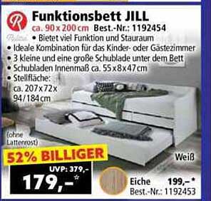 Funktionsbett JILL - vielseitig und praktisch! 