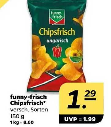 funny-frisch Chipsfrisch ungarisch 150 g
