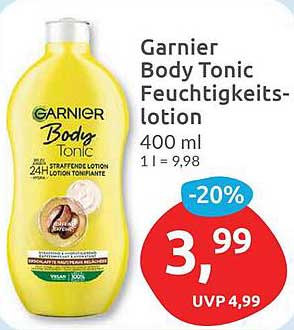 Garnier Body Tonic Feuchtigkeit-lotion 400 ml