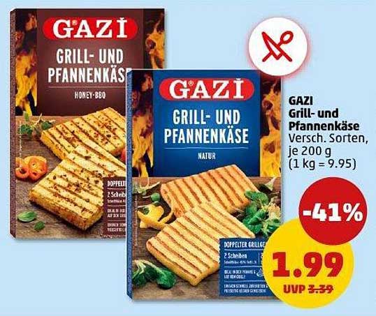 GAZI Grill- und Pfannenkäse in verschiedenen Sorten, je 200 g