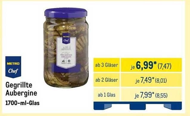 Gegrillte Aubergine 1700-ml-Glas