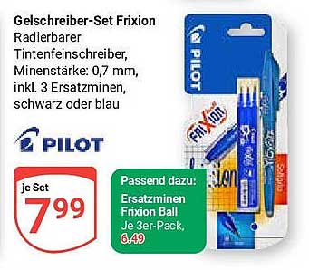 Gelschreiber-Set Frixion von Pilot