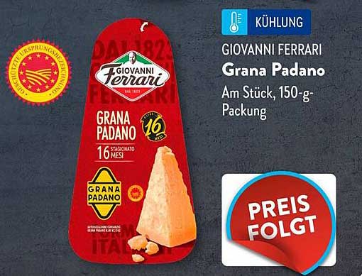 Giovanni Ferrari Grana Padano, 150-g-Packung