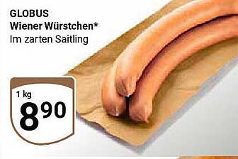 GLOBUS Wiener Würstchen* Im zarten Saitling