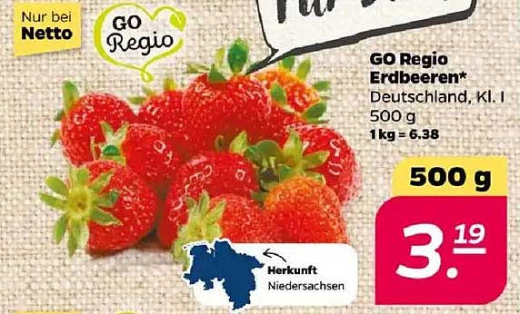 GO Regio Erdbeeren 500 g