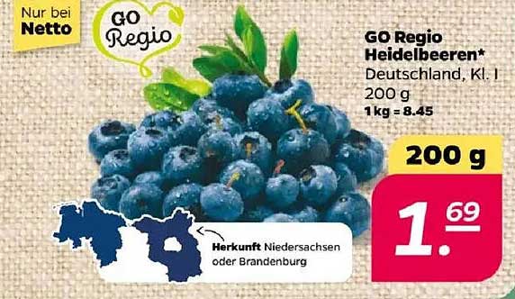 GO Regio Heidelbeeren 200 g