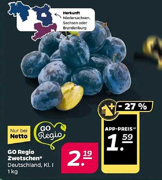 GO Regio Zwetschen* Deutschland, Kl. I | 1 kg