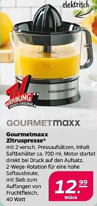 Gourmetmaxx Zitruspresse