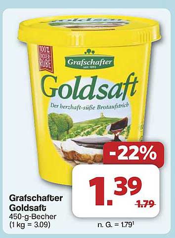 Grafschafter Goldsaft 450-g-Becher