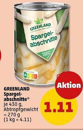GREENLAND Spargelabschnitte 430 g