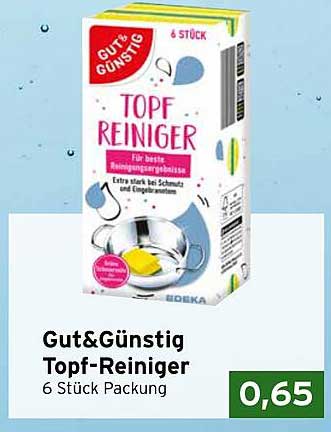 Gut&Günstig Topf-Reiniger 6 Stück Packung