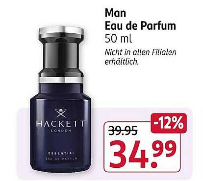 Hackett London Man Eau de Parfum 50 ml - 12% Rabatt auf das beliebte Parfum!