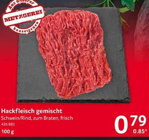 Hackfleisch gemischt - Schwein/Rind, zum Braten, frisch