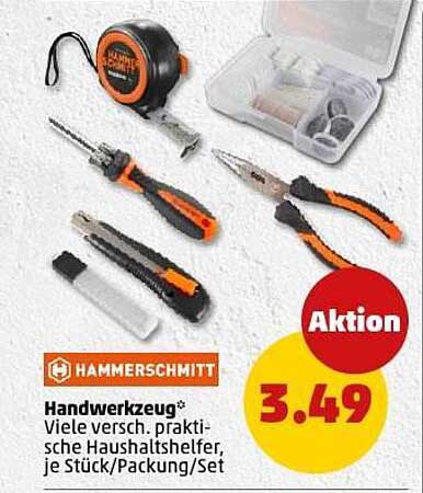 Handwerkzeug - Viele verschiedene praktische Haushaltshelfer, je Stück/Packung/Set