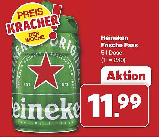 Heineken Frische Fass 5-l-Dose