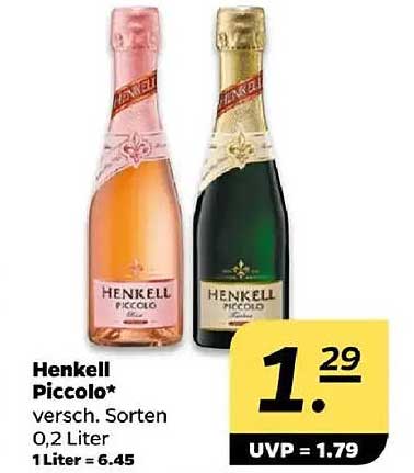 Henkell Piccolo* versch. Sorten 0,2 Liter