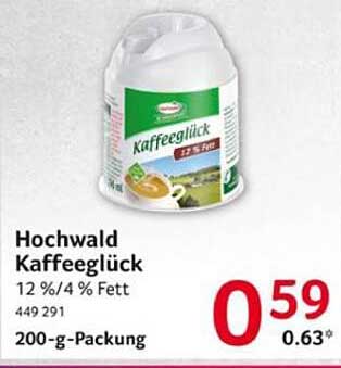 Hochwald Kaffee Glück 12 %/4 % Fett - 200-g-Packung