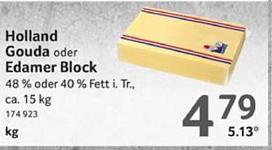 Holland Gouda oder Edamer Block, ca. 15 kg