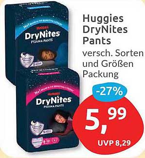 Huggies DryNites Pants - verschiedene Sorten und Größen