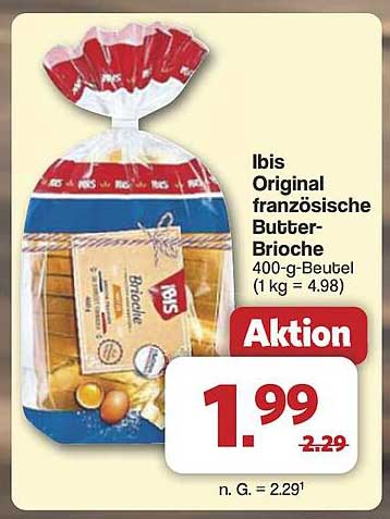 Ibis Original französische Butter-Brioche 400-g-Beutel