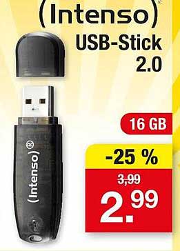 (Intenso) USB-Stick 2.0 16 GB