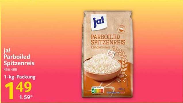 ja! Parboiled Spitzenreis 1-kg-Packung