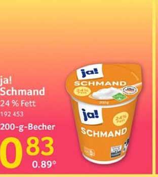 ja! Schmand 200-g-Becher