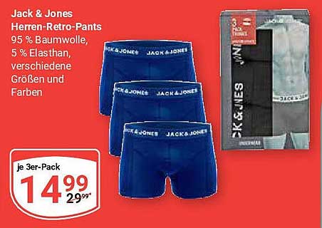 Jack & Jones Herren-Retro-Pants im 3er-Pack