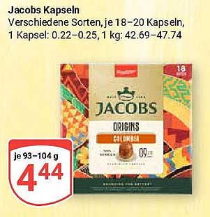 Jacobs Kapseln - Verschiedene Sorten, 18-20 Kapseln