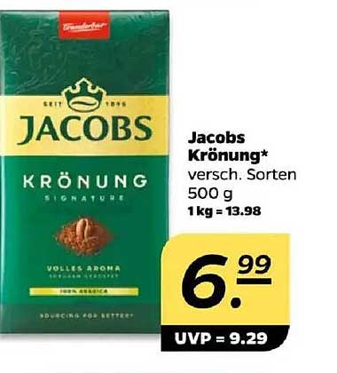 Jacobs Krönung* 500 g – Voller Kaffeegenuss zu einem unschlagbaren Preis!
