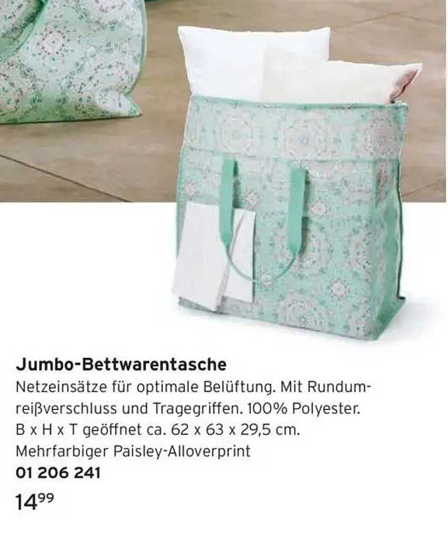 Jumbo-Bettwarentasche