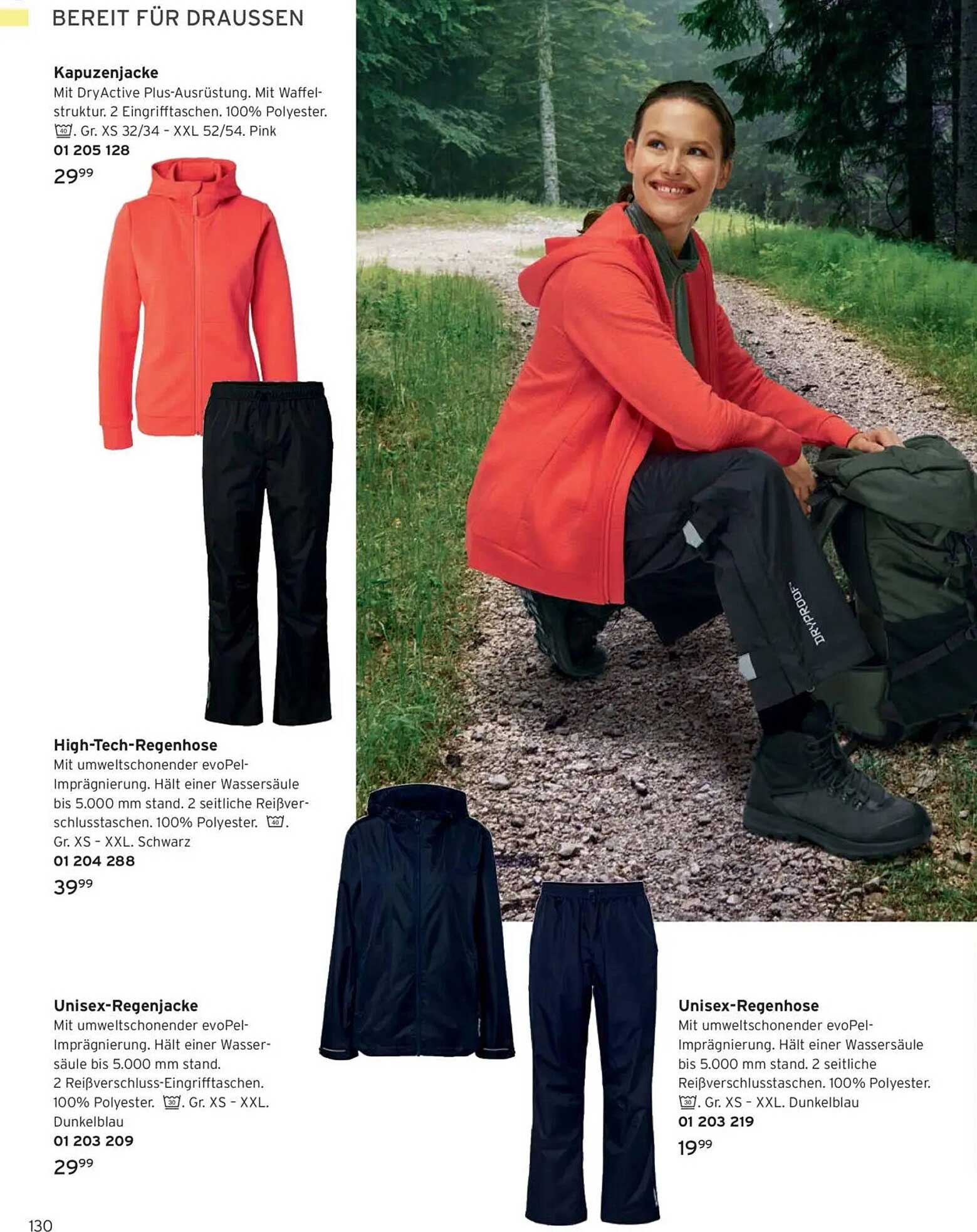 Kapuzjacke mit DryActive Plus-Ausrüstung und Waffelstruktur