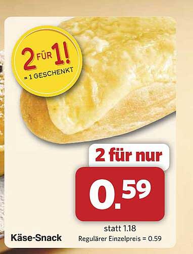 Käse-Snack 2 für 1 - Ein unwiderstehliches Angebot!