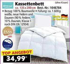 Kassettenbett 135 x 200 cm - Top Angebot