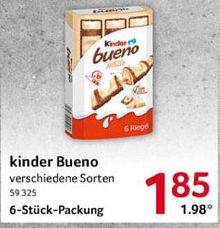 kinder Bueno – 6-Stück-Packung in verschiedenen Sorten