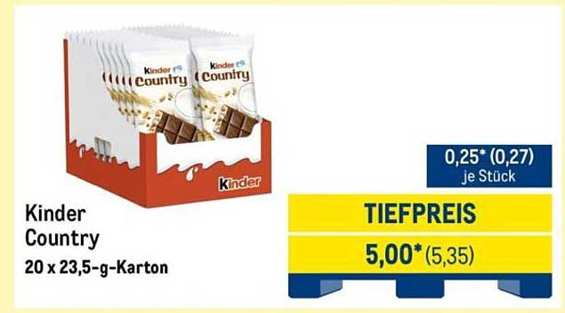 Kinder Country 20 x 23,5-g-Karton