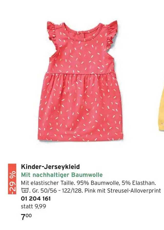 Kinder-Jerseykleid mit nachhaltiger Baumwolle