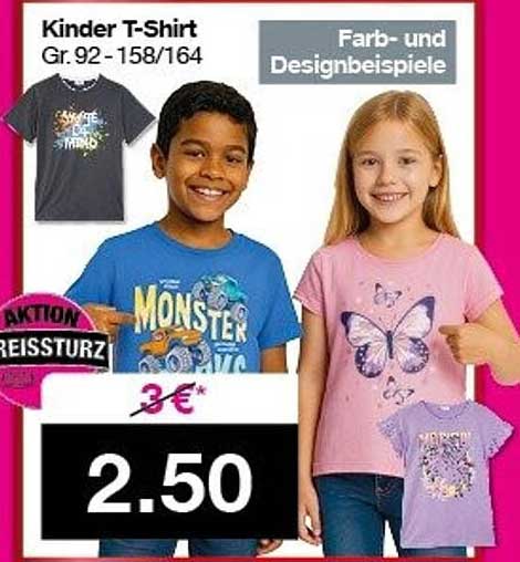 Kinder T-Shirt Gr. 92-158/164